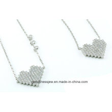 Hot Selling 925 Heart Set Sterling Silver Jewelry Set S3279